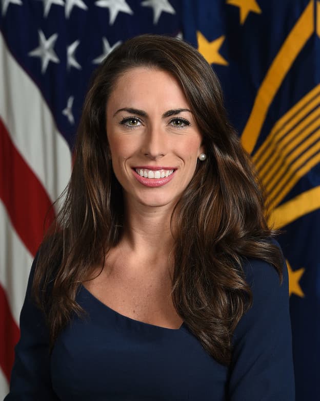 Official U.S. Department of Defense portrait of Alyssa Farah, then Deputy Assistant Secretary of Defense for Media Affairs and Pentagon Press Secretary
