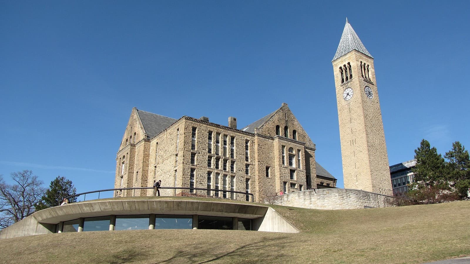 Uris Library and McGraw Tower on Cornell University's campus.