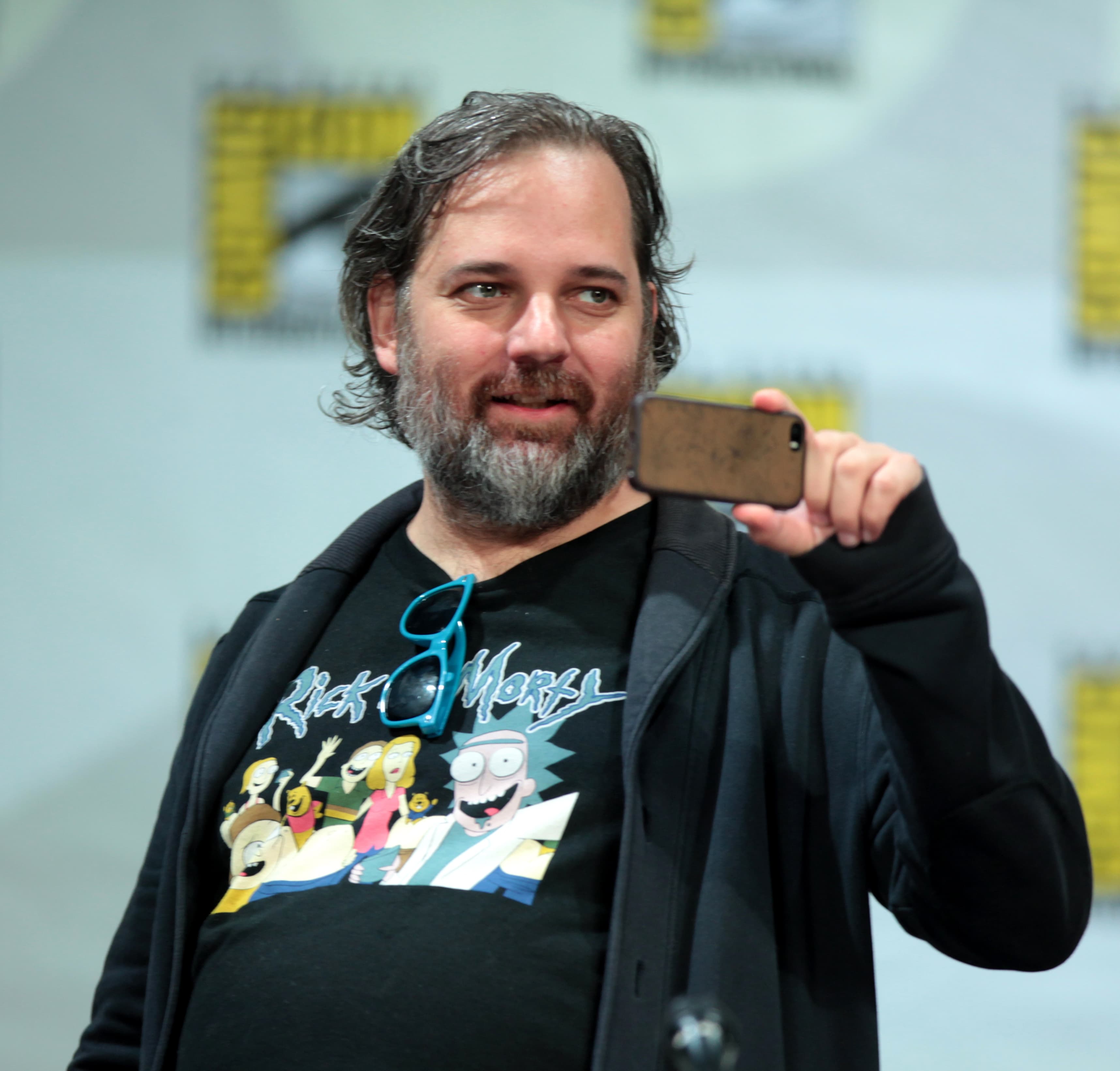 Dan Harmon speaking at the 2014 San Diego Comic-Con International