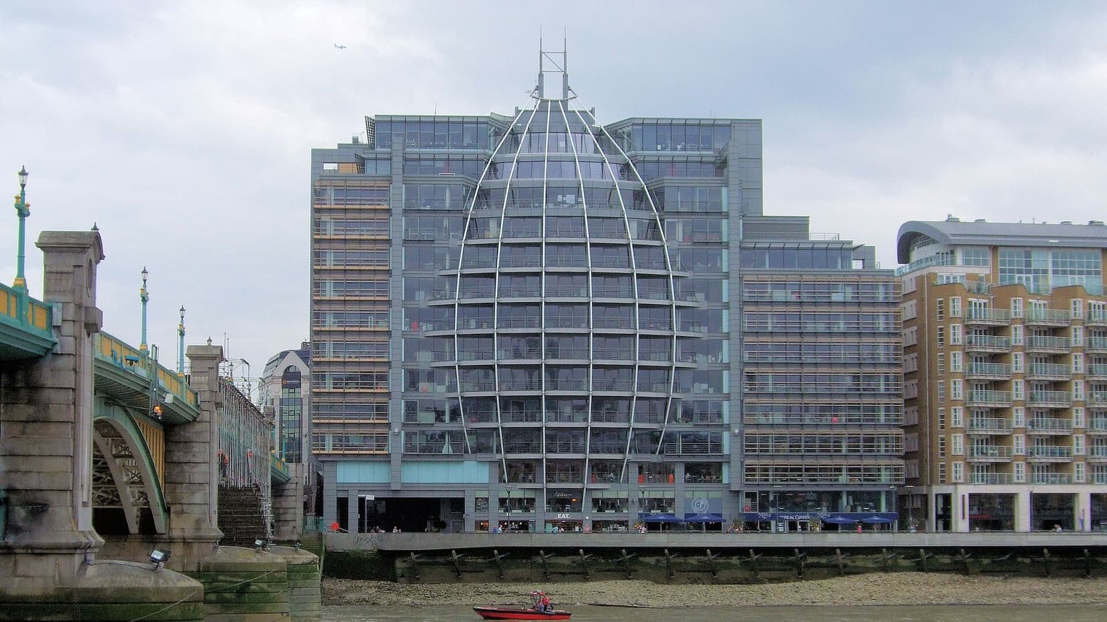 Riverside House, the building housing Ofcom offices, on the south bank of the Thames in London.