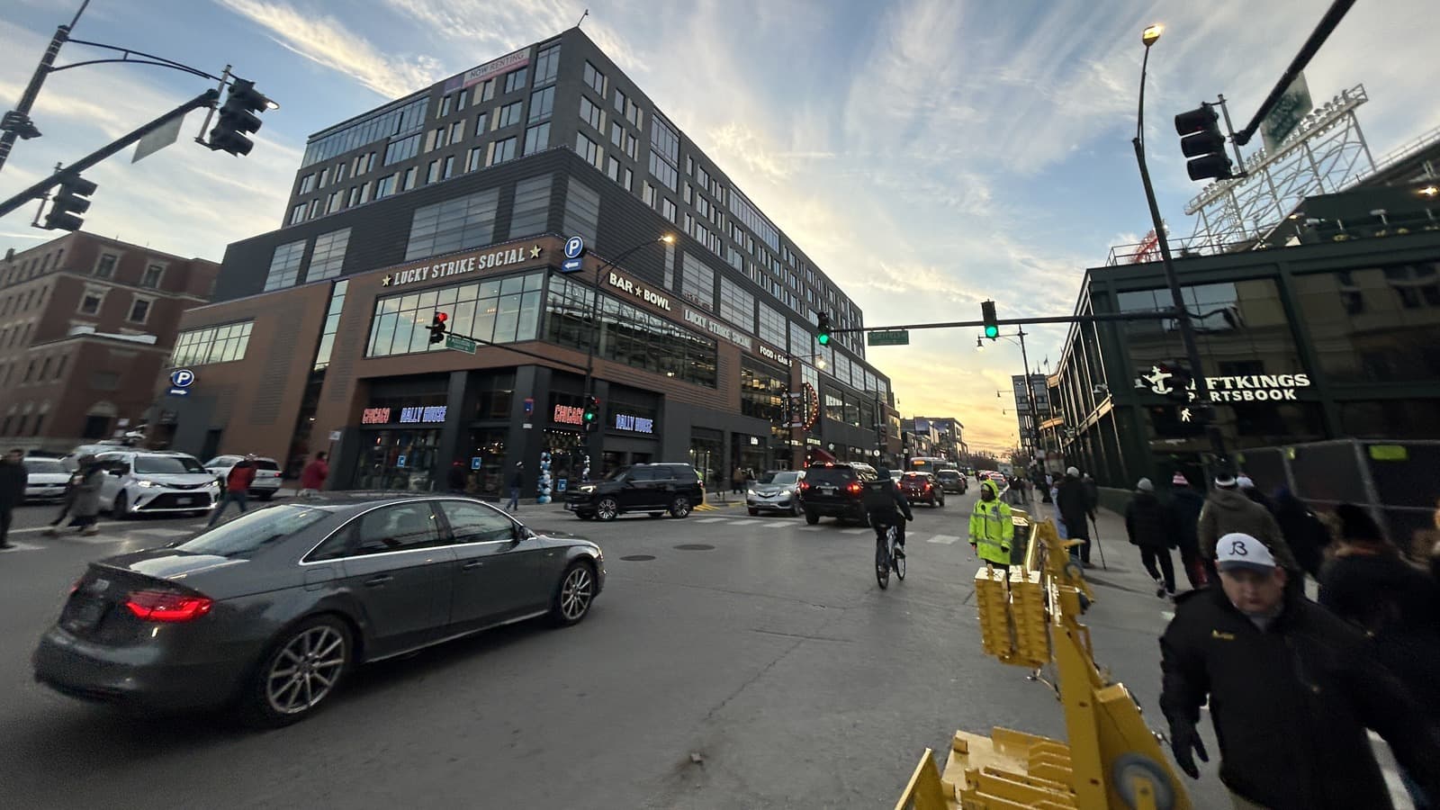 A DraftKings Sportsbook location near Wrigley Field in Chicago.