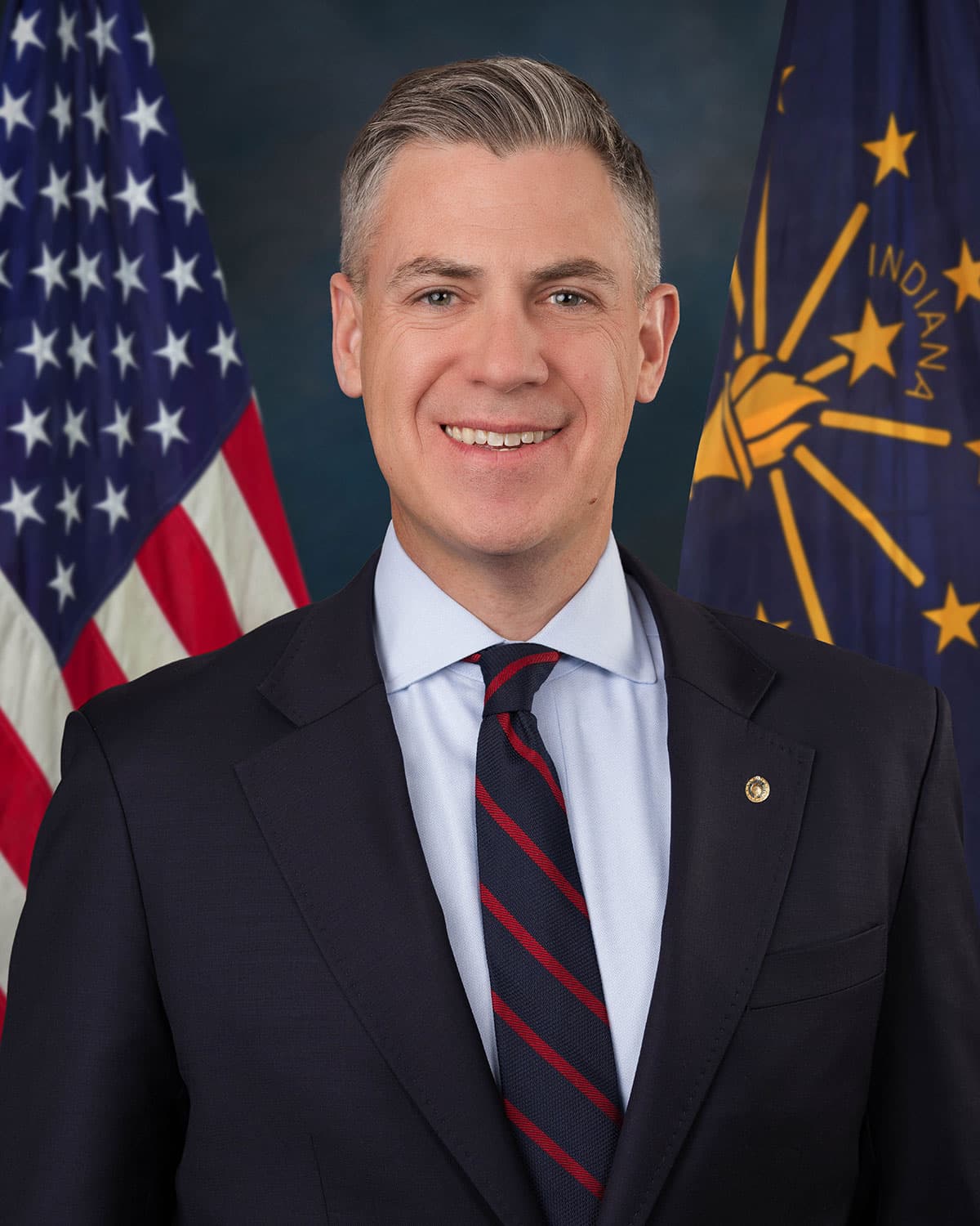 Official Senate portrait of Jim Banks