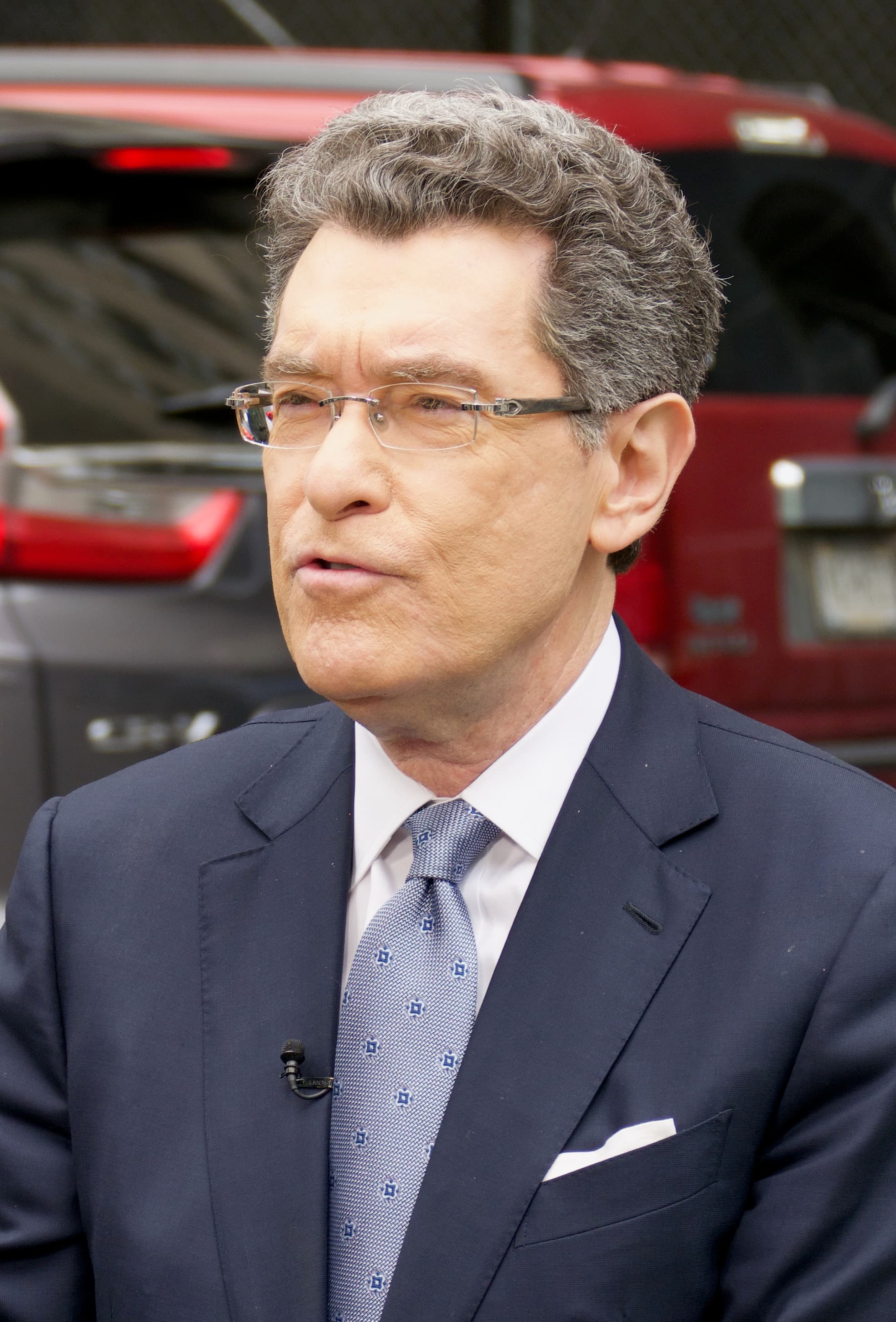 Norm Eisen outside the Manhattan courthouse during the Trump trial, May 2024