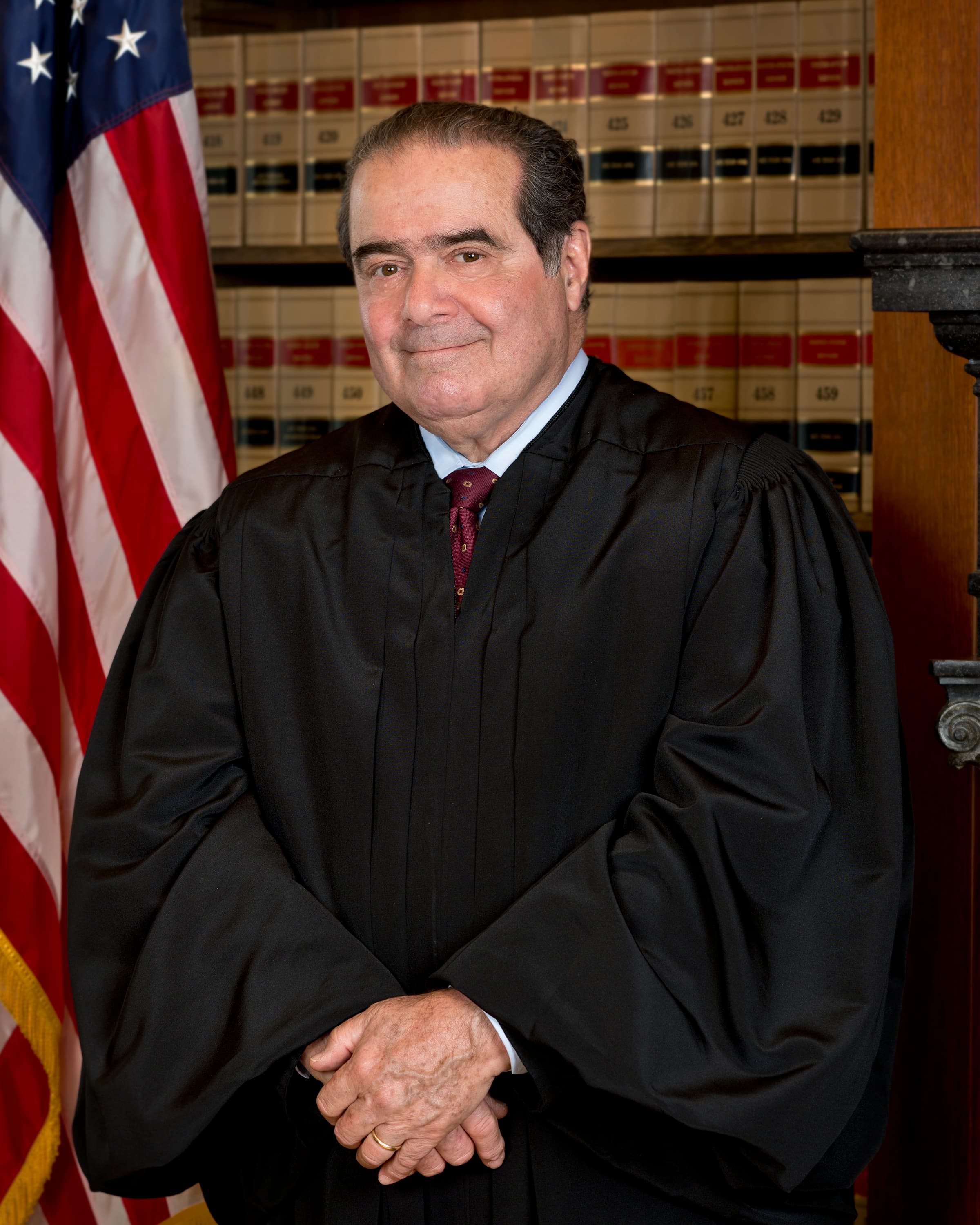 Antonin Scalia in his official Supreme Court portrait