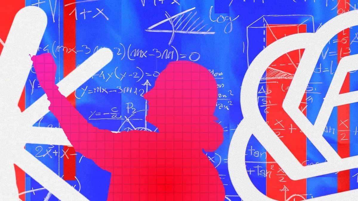 WIRED illustration for the OpenAI, Anthropic, and mathematics credit dispute.