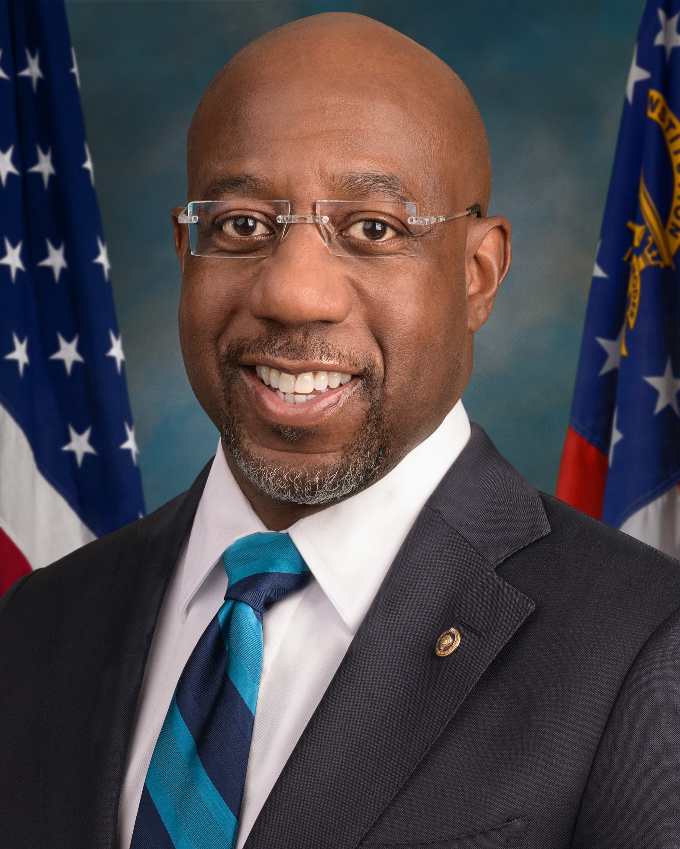 Official portrait of U.S. Senator Raphael Warnock