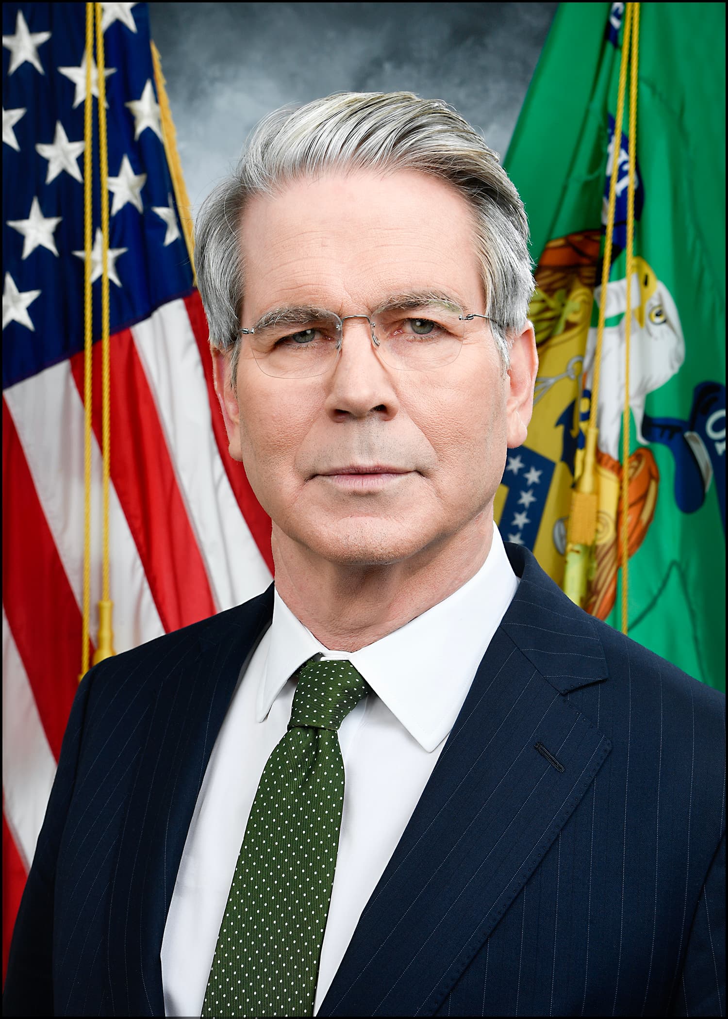 Official Treasury Department portrait of Treasury Secretary Scott Bessent