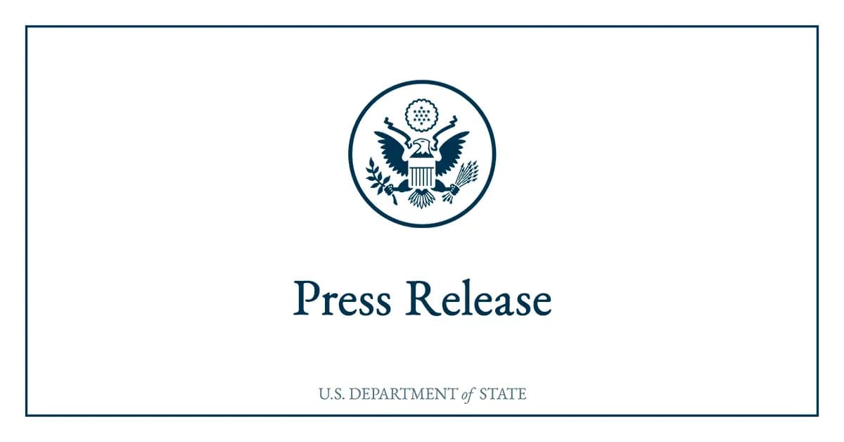 U.S. Department of State press release graphic