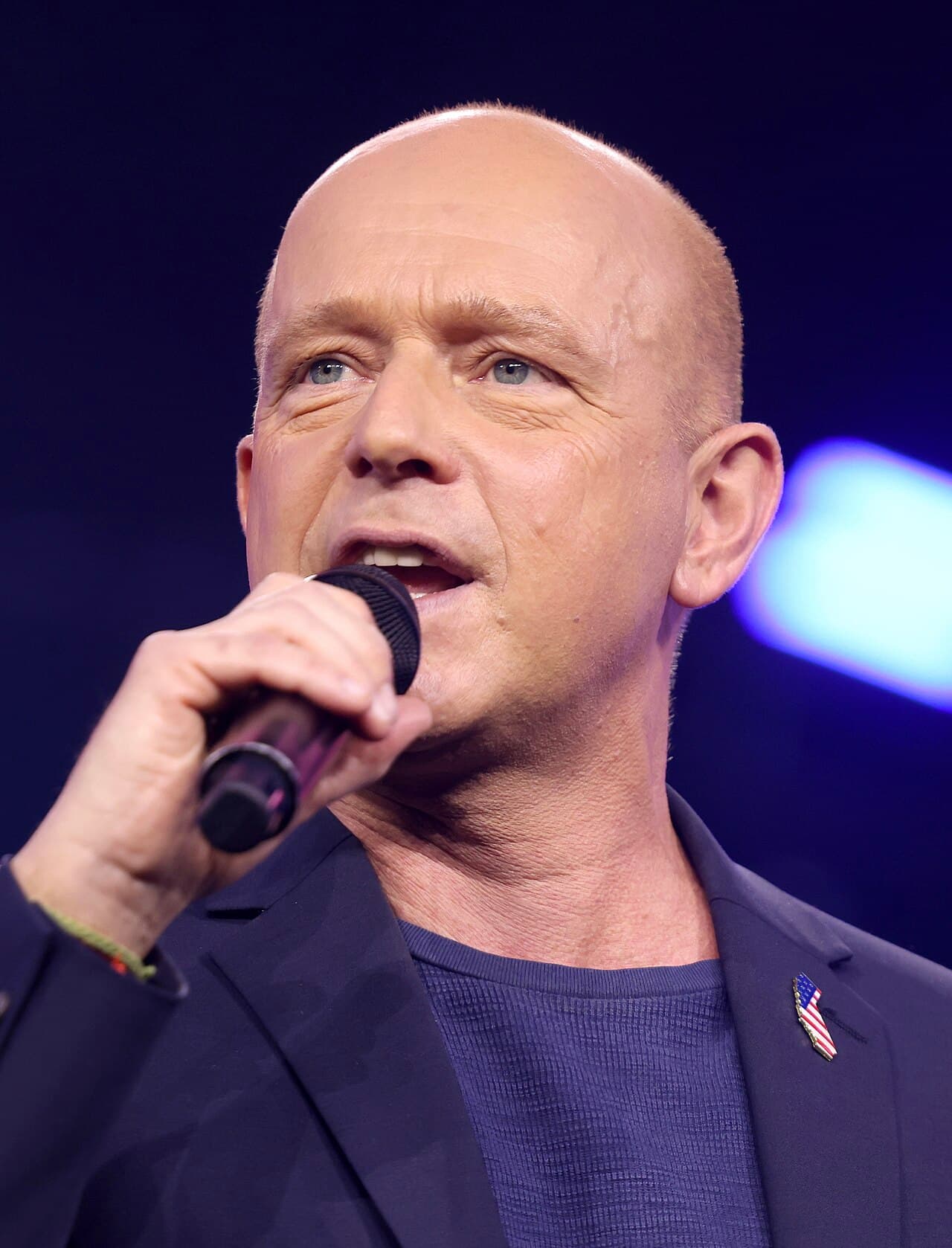 Steve Hilton speaking at AmericaFest in Phoenix, 2024
