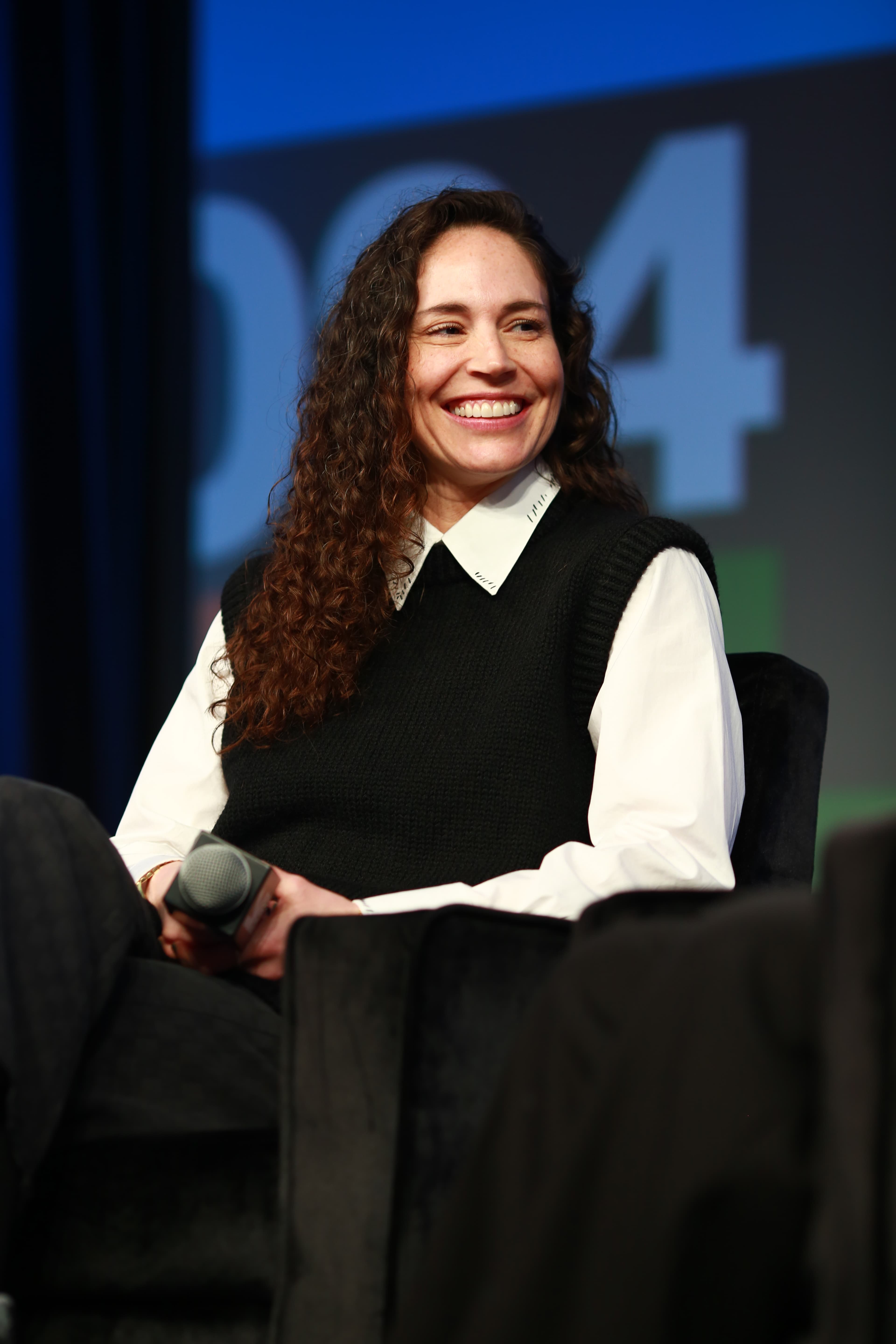 Sue Bird speaking at South by Southwest in Austin in March 2024.