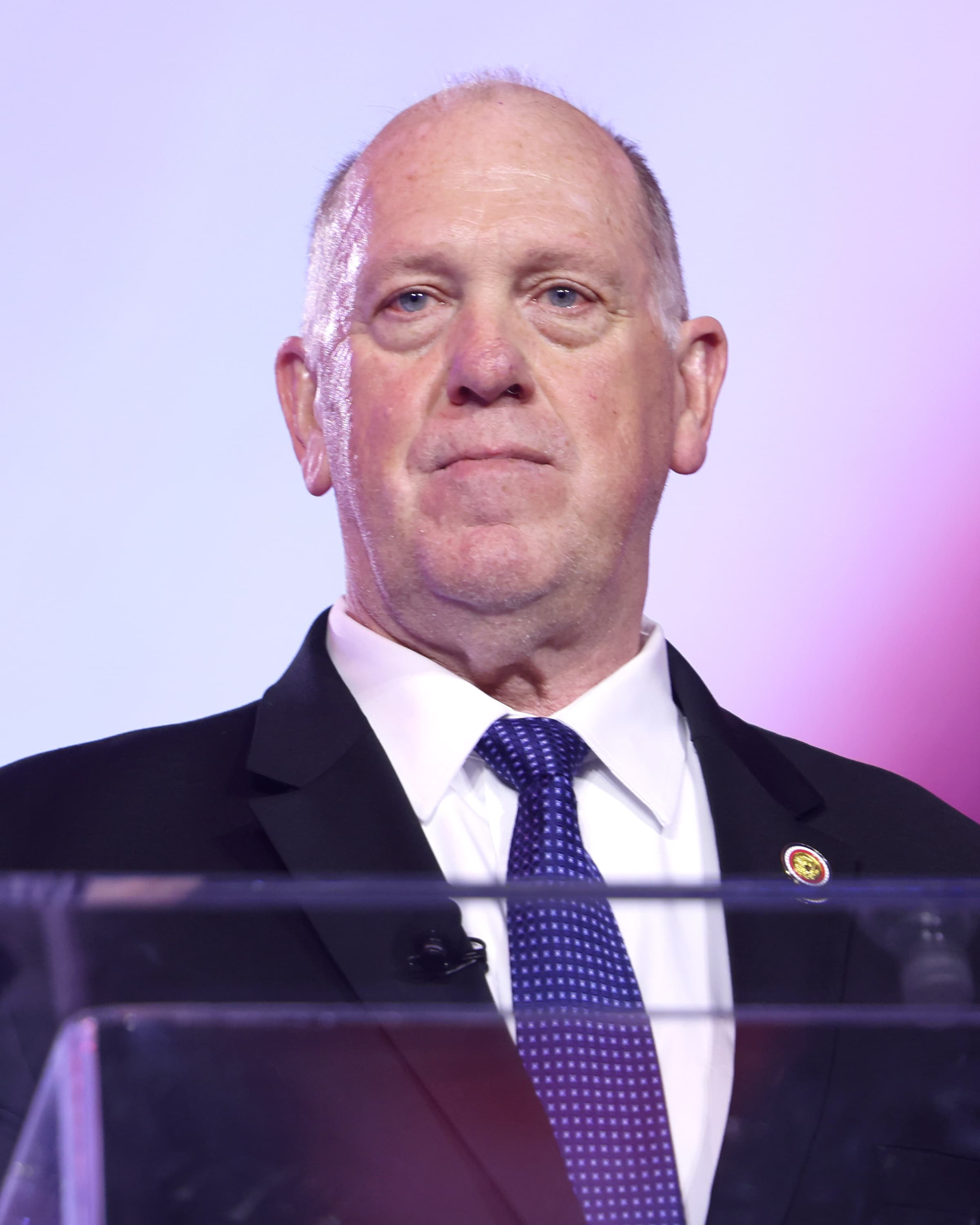 White House border czar Tom Homan at AmericaFest in Phoenix, 2025