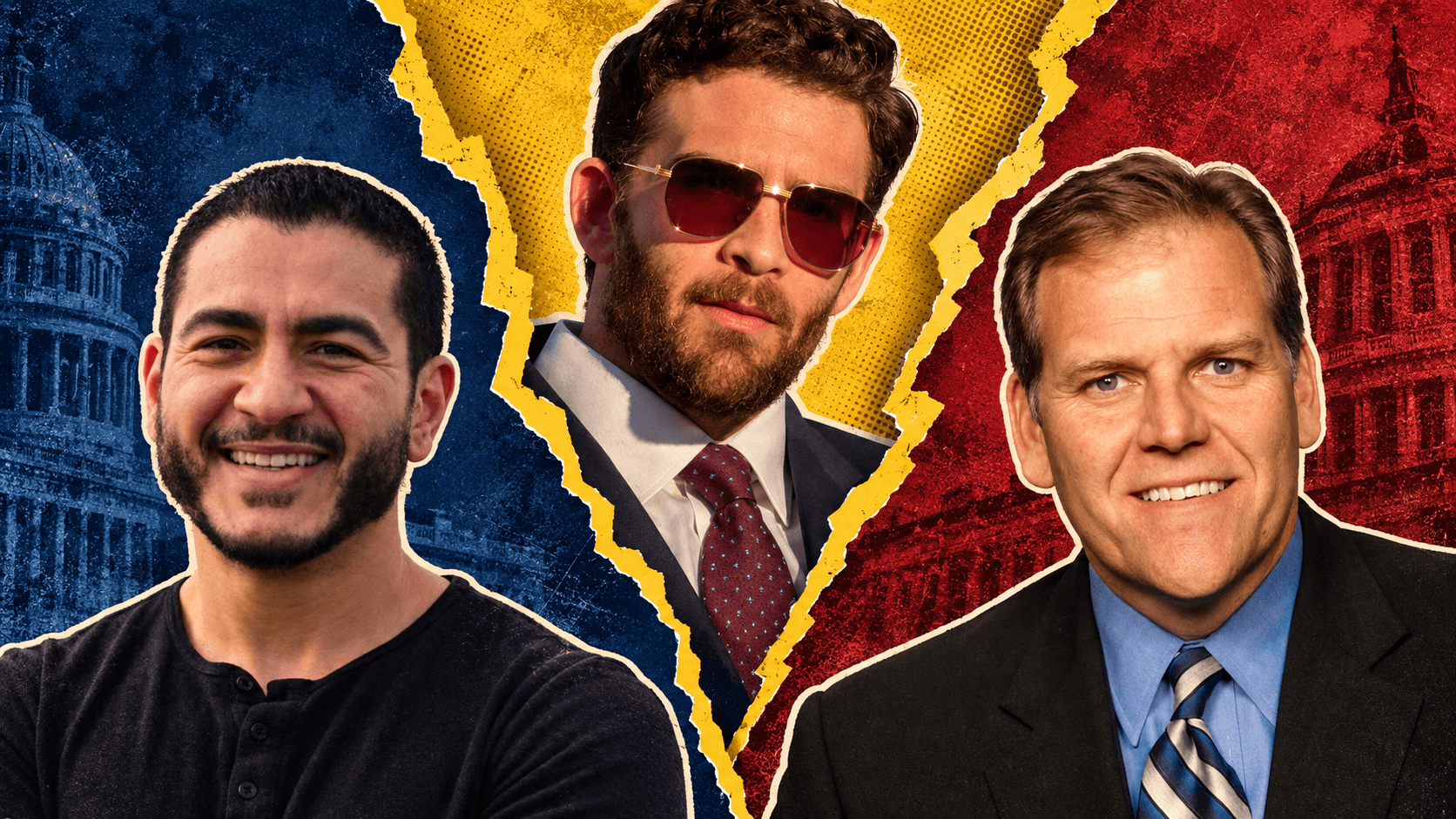 abdul el-sayed, hasan piker, and mike rogers