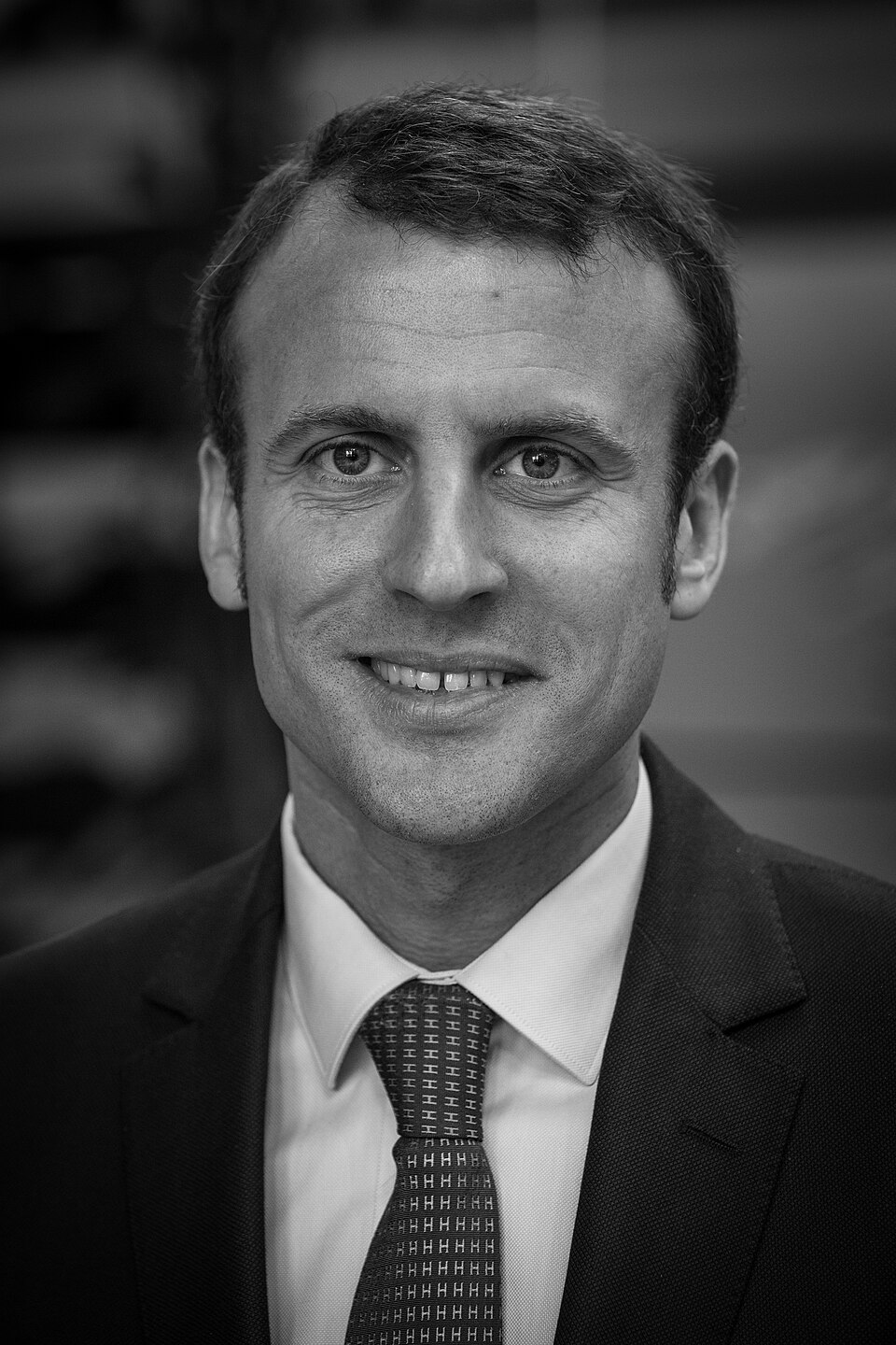 Portrait of Emmanuel Macron