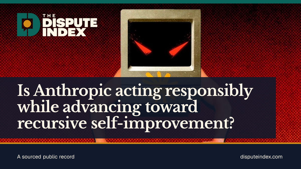 Share card: Is Anthropic acting responsibly while advancing toward recursive self-improvement?