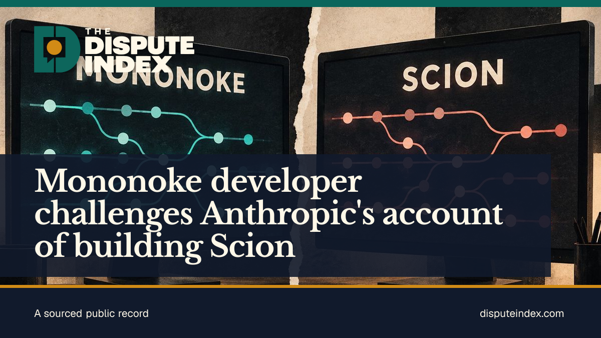 Share card: Mononoke developer challenges Anthropic's account of building Scion
