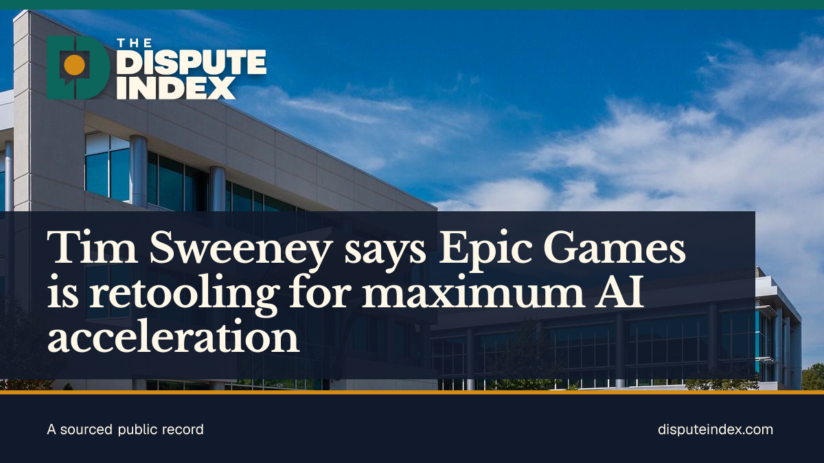 Share card: Tim Sweeney says Epic Games is retooling for maximum AI acceleration
