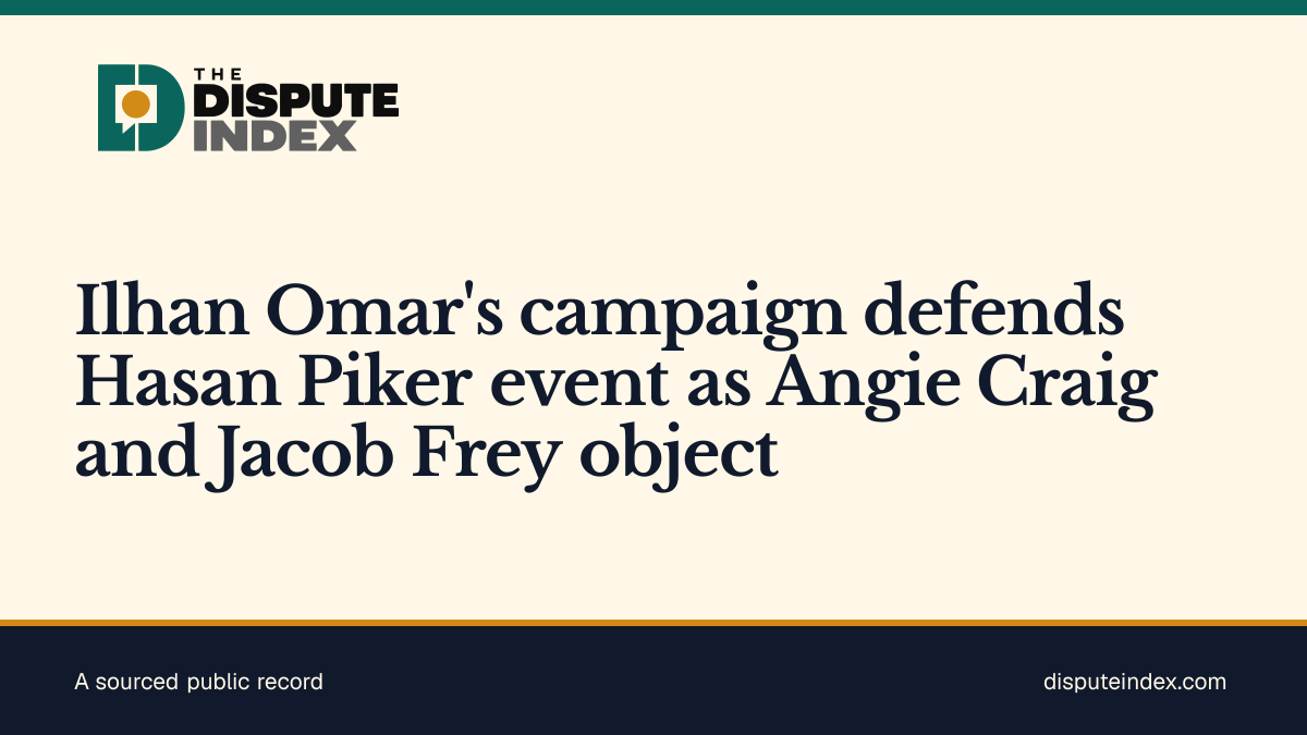 Share card: Ilhan Omar's campaign defends Hasan Piker event as Angie Craig and Jacob Frey object