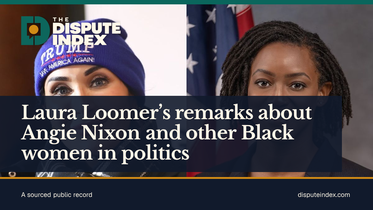 Share card: Laura Loomer’s remarks about Angie Nixon and other Black women in politics