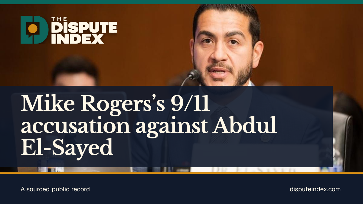 Share card: Mike Rogers’s 9/11 accusation against Abdul El-Sayed