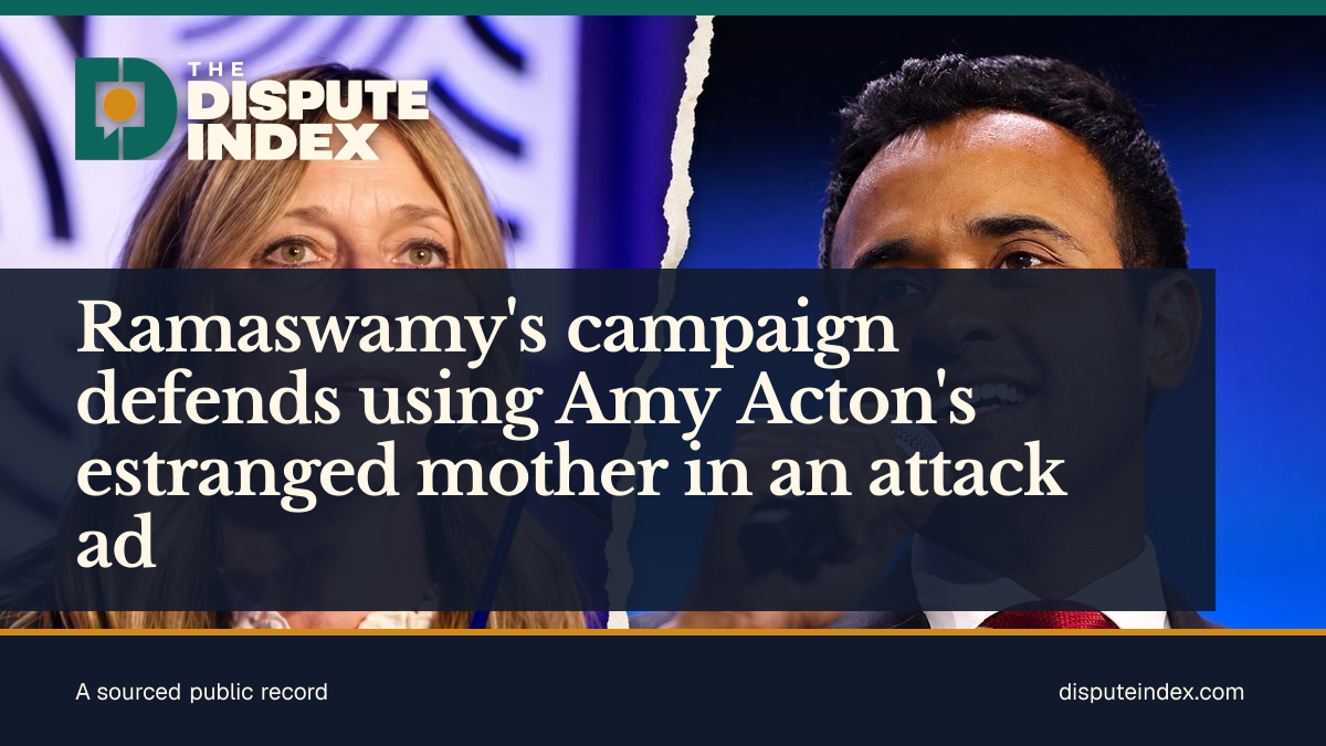 Share card: Ramaswamy's campaign defends using Amy Acton's estranged mother in an attack ad