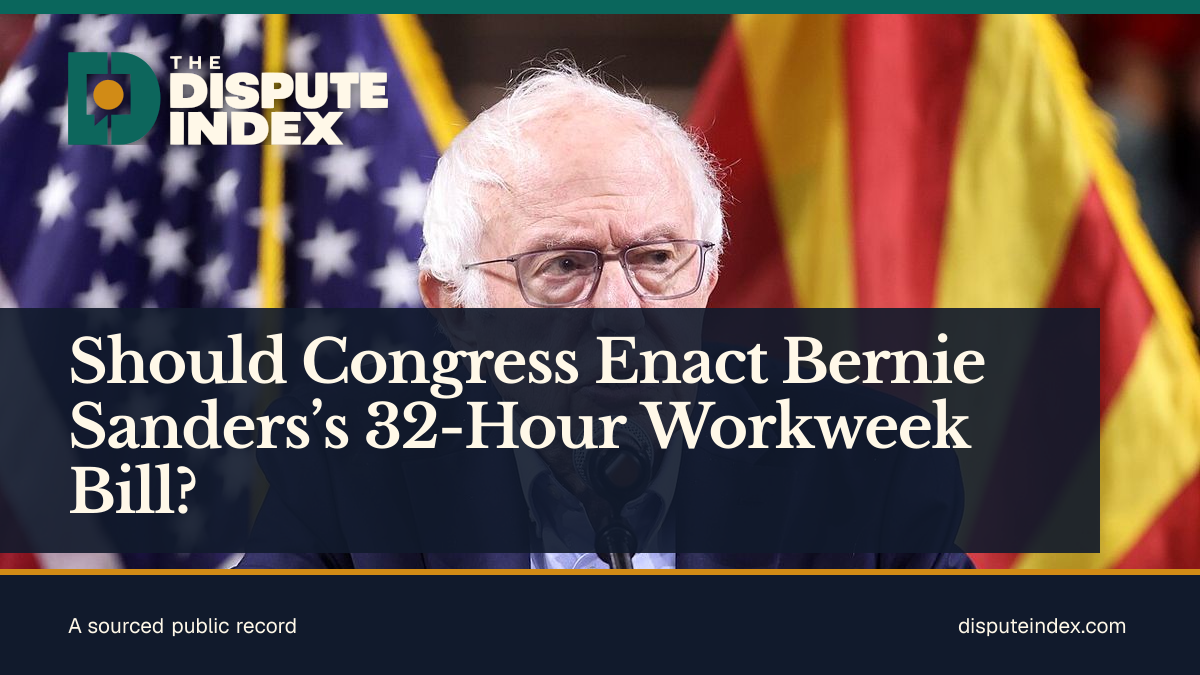 Share card: Should Congress Enact Bernie Sanders’s 32-Hour Workweek Bill?