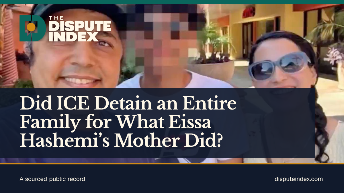 Share card: Did ICE Detain an Entire Family for What Eissa Hashemi’s Mother Did?