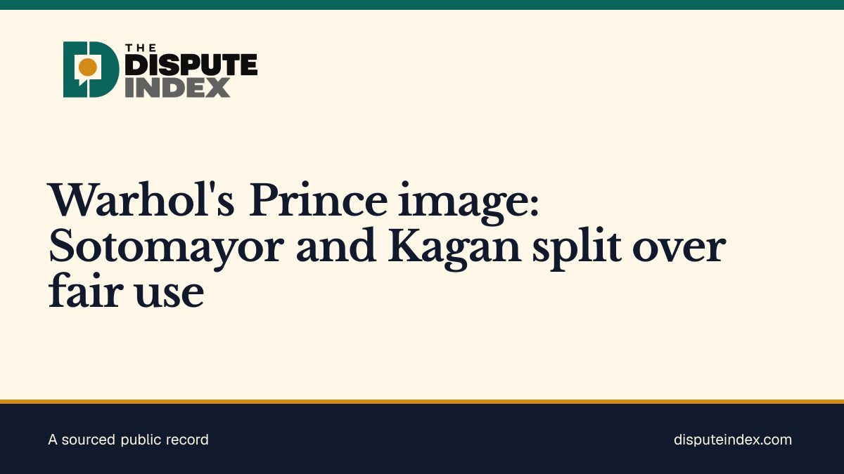 Share card: Warhol's Prince image: Sotomayor and Kagan split over fair use