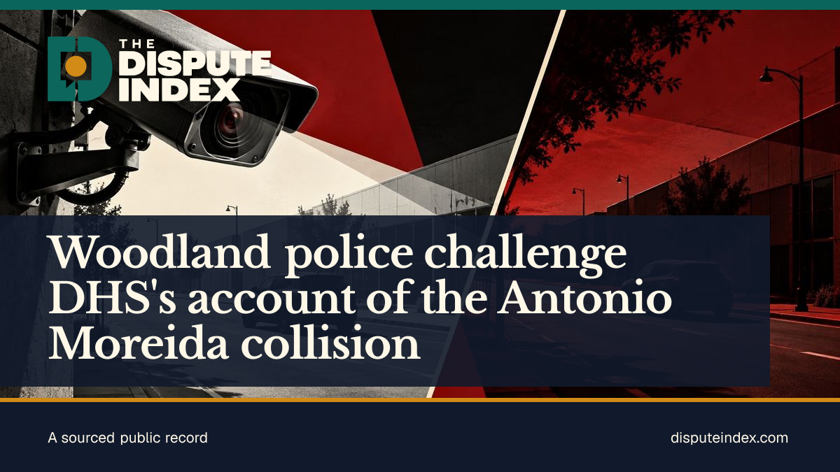 Share card: Woodland police challenge DHS's account of the Antonio Moreida collision