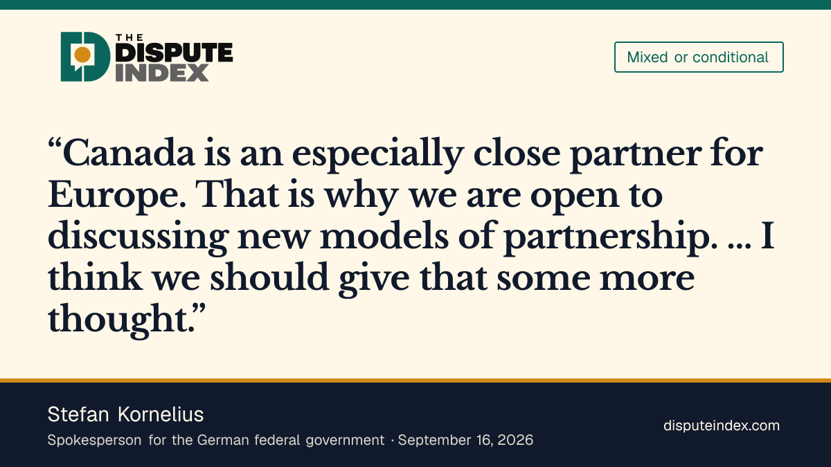 Quote card: Stefan Kornelius, Germany is open to “new models of partnership” but says the label needs more thought