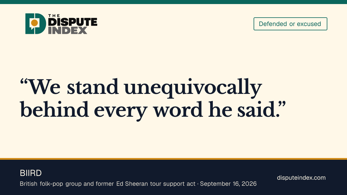 Quote card: BIIRD, BIIRD backs every word of Macklemore’s MetLife speech