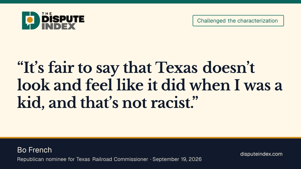 Quote card: Bo French, French says his UT fan posts were about culture, not race
