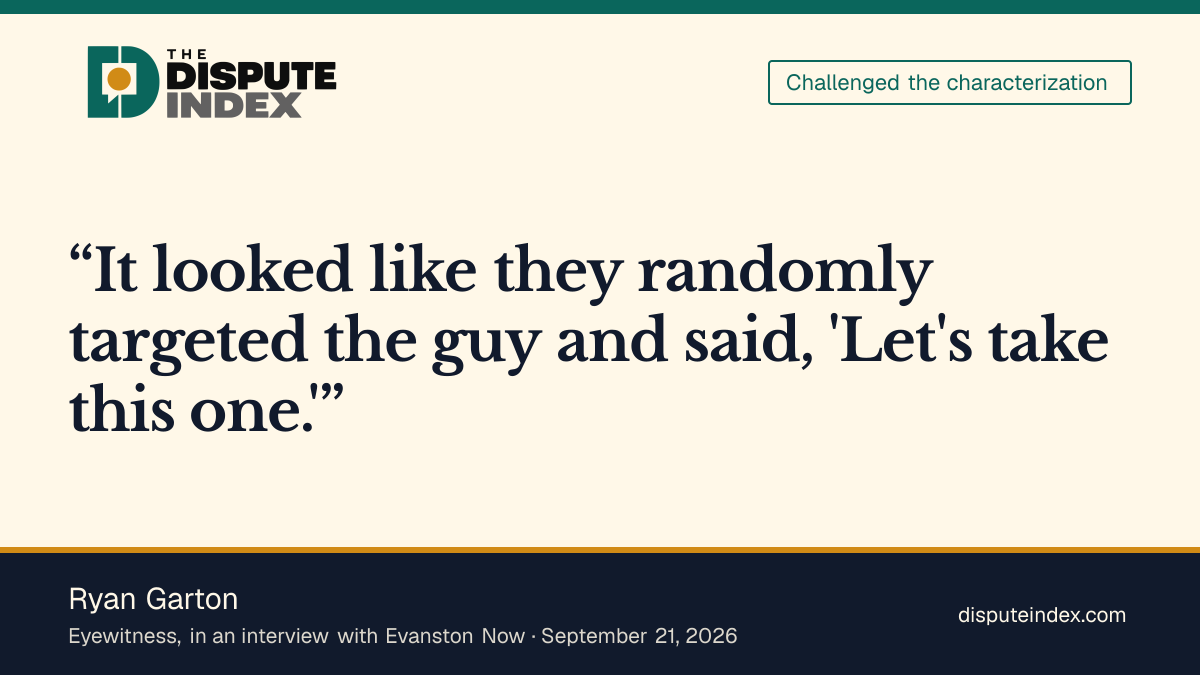 Quote card: Ryan Garton, Garton disputes the mistaken-target account