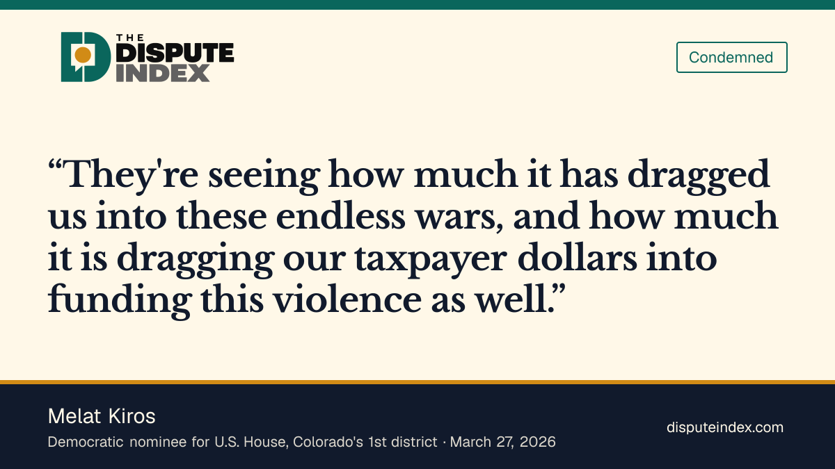 Quote card: Melat Kiros, Says donor influence has dragged the country into endless wars