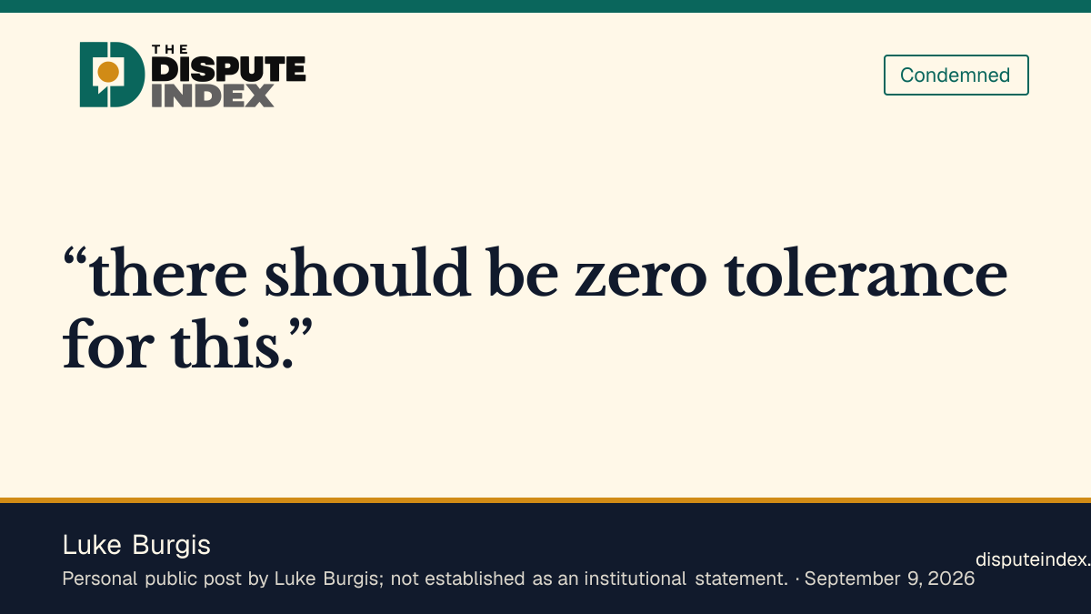 Quote card: Luke Burgis, Luke Burgis condemns industry's tone on AI extinction warnings