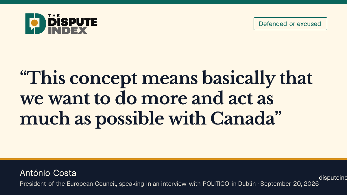 Quote card: António Costa, European Council President António Costa says associate membership means the EU wants to do more with Canada