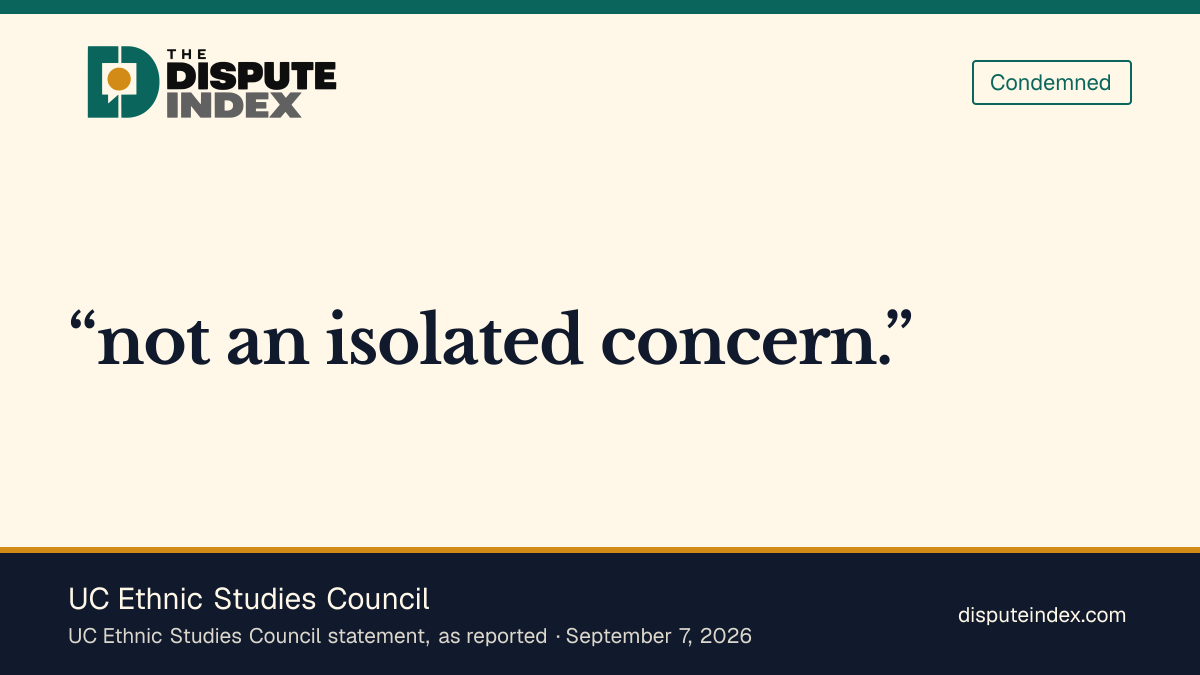 Quote card: UC Ethnic Studies Council, UC Ethnic Studies Council calls for Jay Sures's resignation over silence