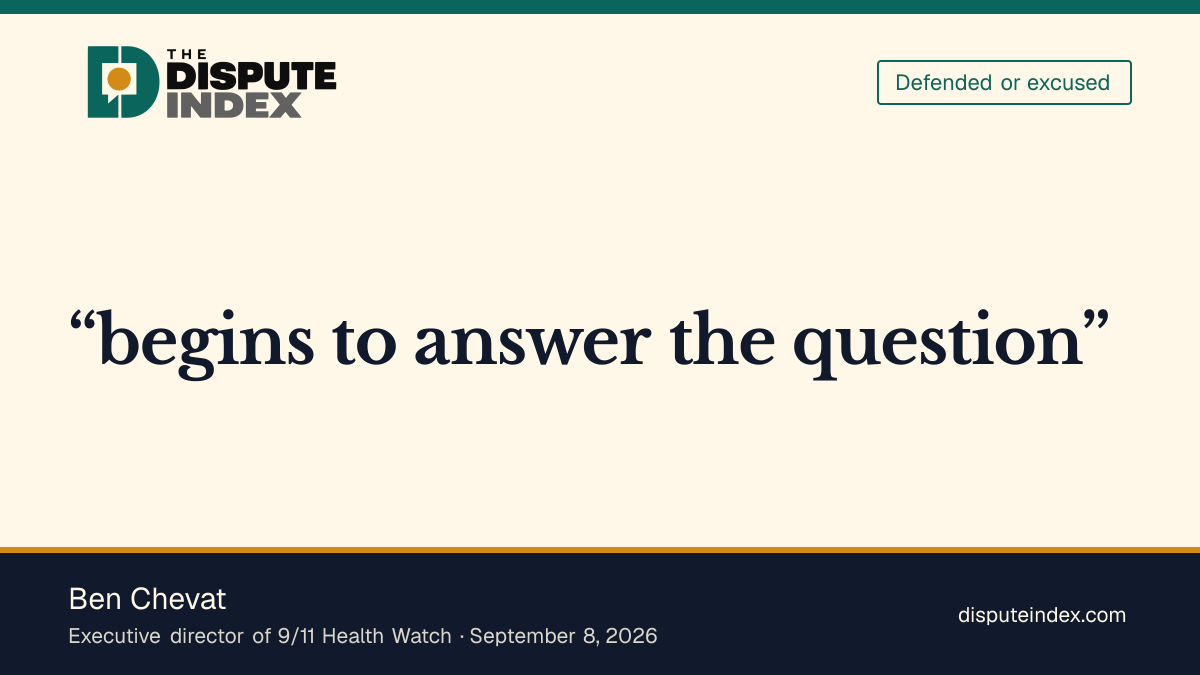Quote card: Ben Chevat, Ben Chevat welcomes release of post-9/11 health records under Mamdani