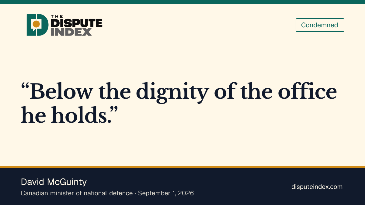 Quote card: David McGuinty, David McGuinty says Hegseth's cadet post was beneath his office