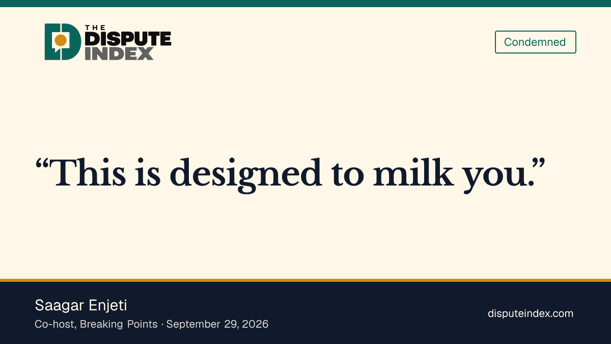 Quote card: Saagar Enjeti, Saagar Enjeti on DraftKings gambling promotions