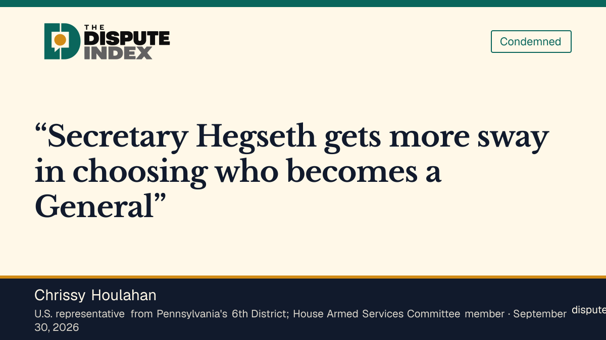 Quote card: Chrissy Houlahan, Chrissy Houlahan criticizes the cuts' effect on promotions