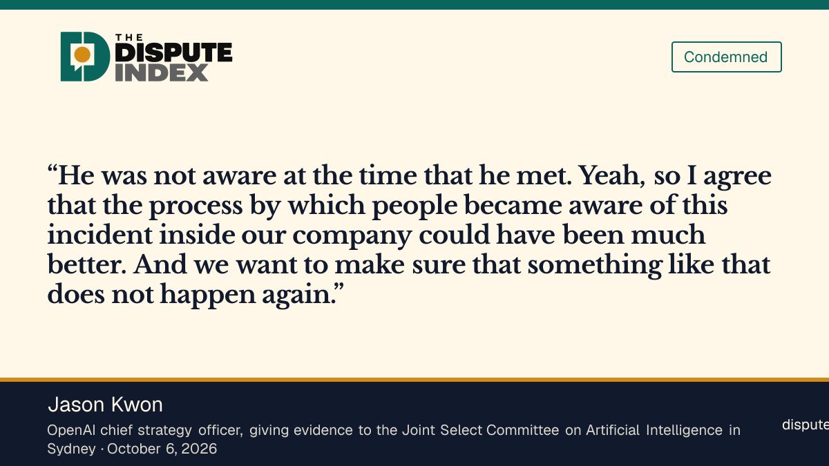 Quote card: Jason Kwon, Jason Kwon says Altman did not know of the breach when he met Marles