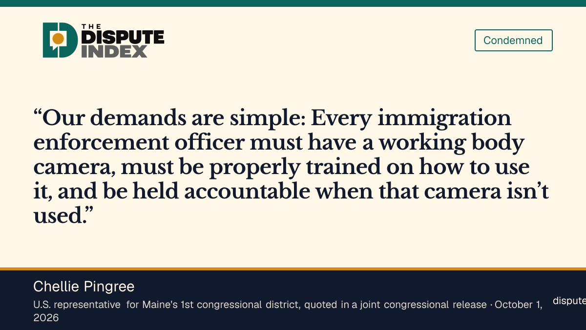 Quote card: Chellie Pingree, Pingree criticizes body-camera failures after Duran Guerrero's killing