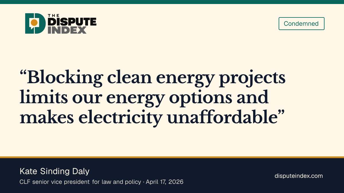 Quote card: Kate Sinding Daly, Sinding Daly says the December offshore-wind pause threatened affordability