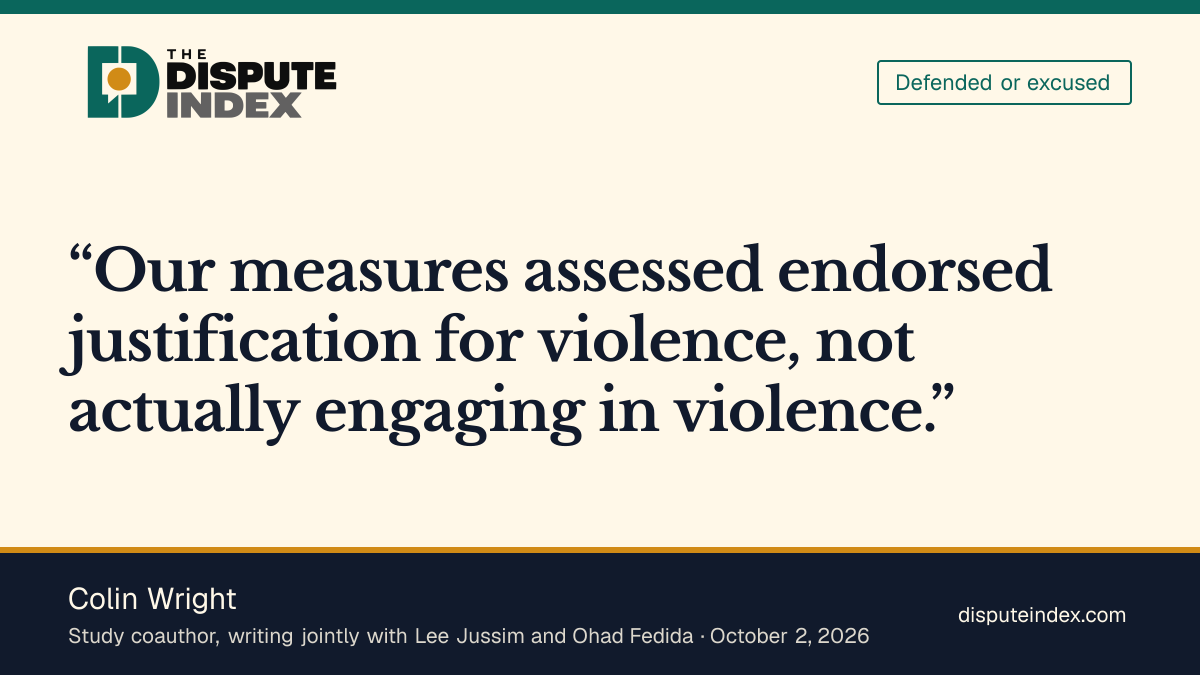 Quote card: Colin Wright, Wright and coauthors defend study with stated limits