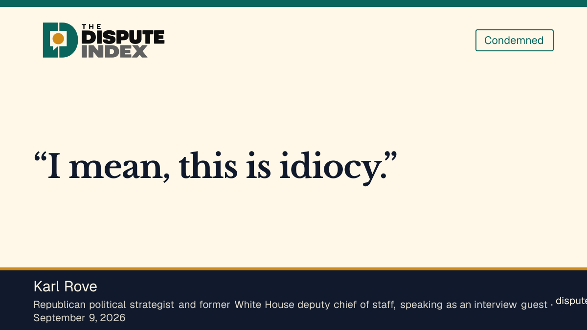 Quote card: Karl Rove, Karl Rove criticizes the 32-hour workweek proposal