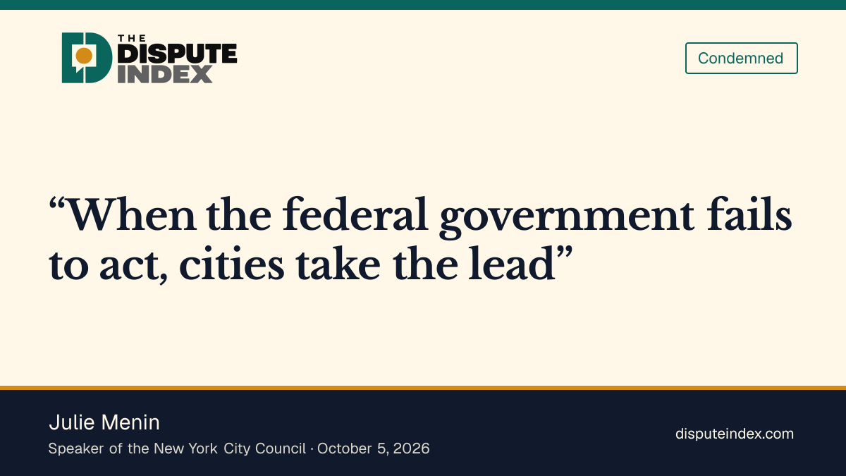 Quote card: Julie Menin, Menin says company self-regulation is insufficient