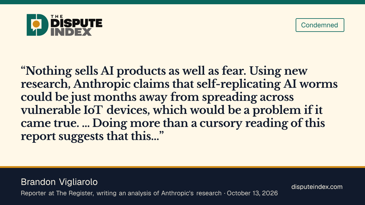 Quote card: Brandon Vigliarolo, The Register's Brandon Vigliarolo says the warning deserves an asterisk