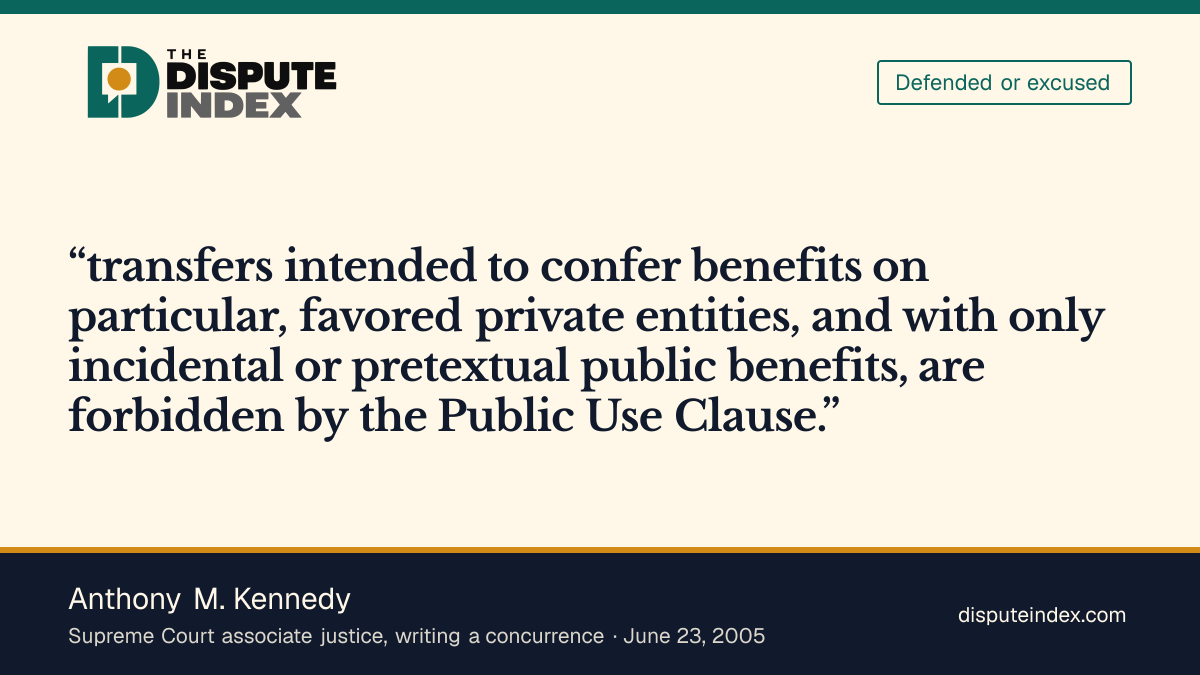 Quote card: Anthony M. Kennedy, Kennedy joins the majority and stresses pretext scrutiny