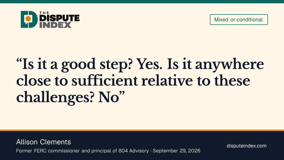 Quote card: Allison Clements, Clements calls the bill a good but insufficient step