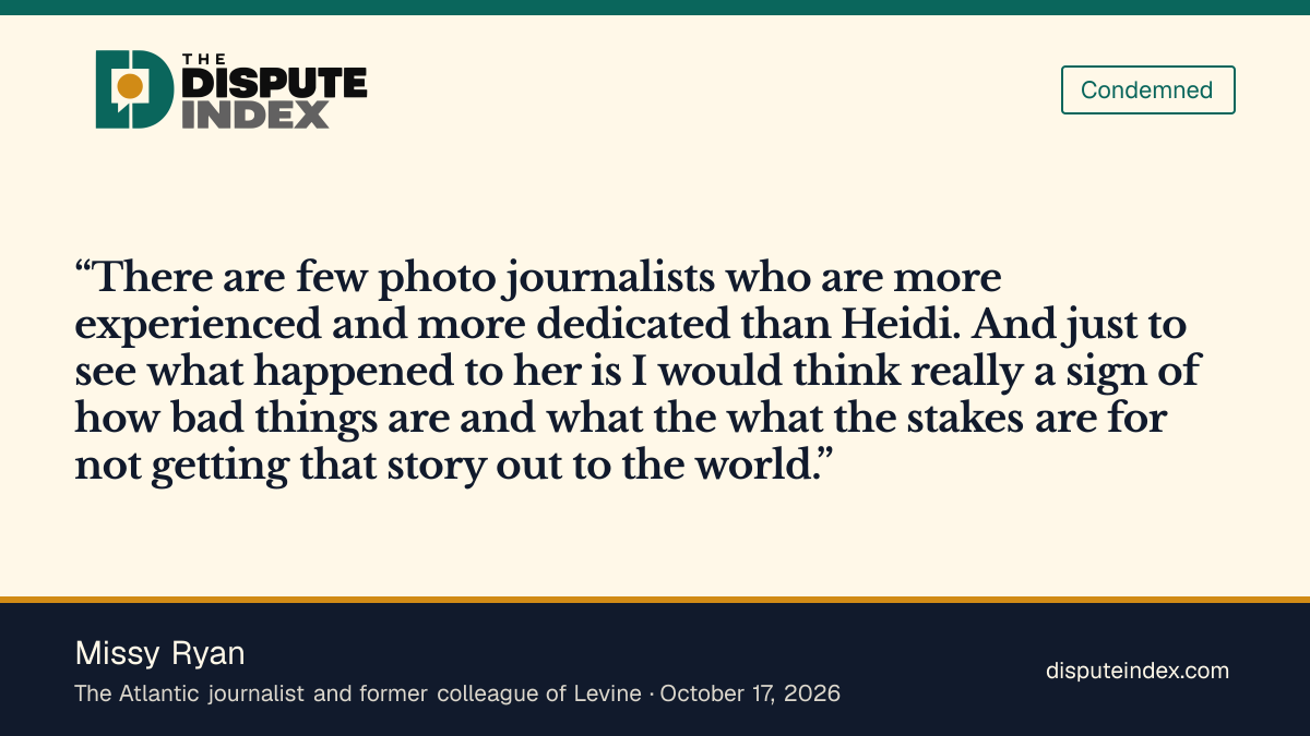 Quote card: Missy Ryan, Missy Ryan says the attack on Levine is a sign of how bad things are